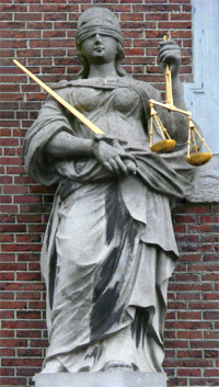 Justice - Hôtel de ville de Breda (Pays-Pas)